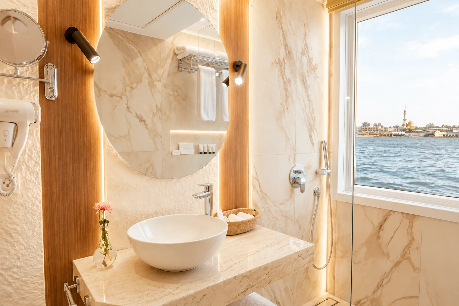 Living spaces aboard Hathor