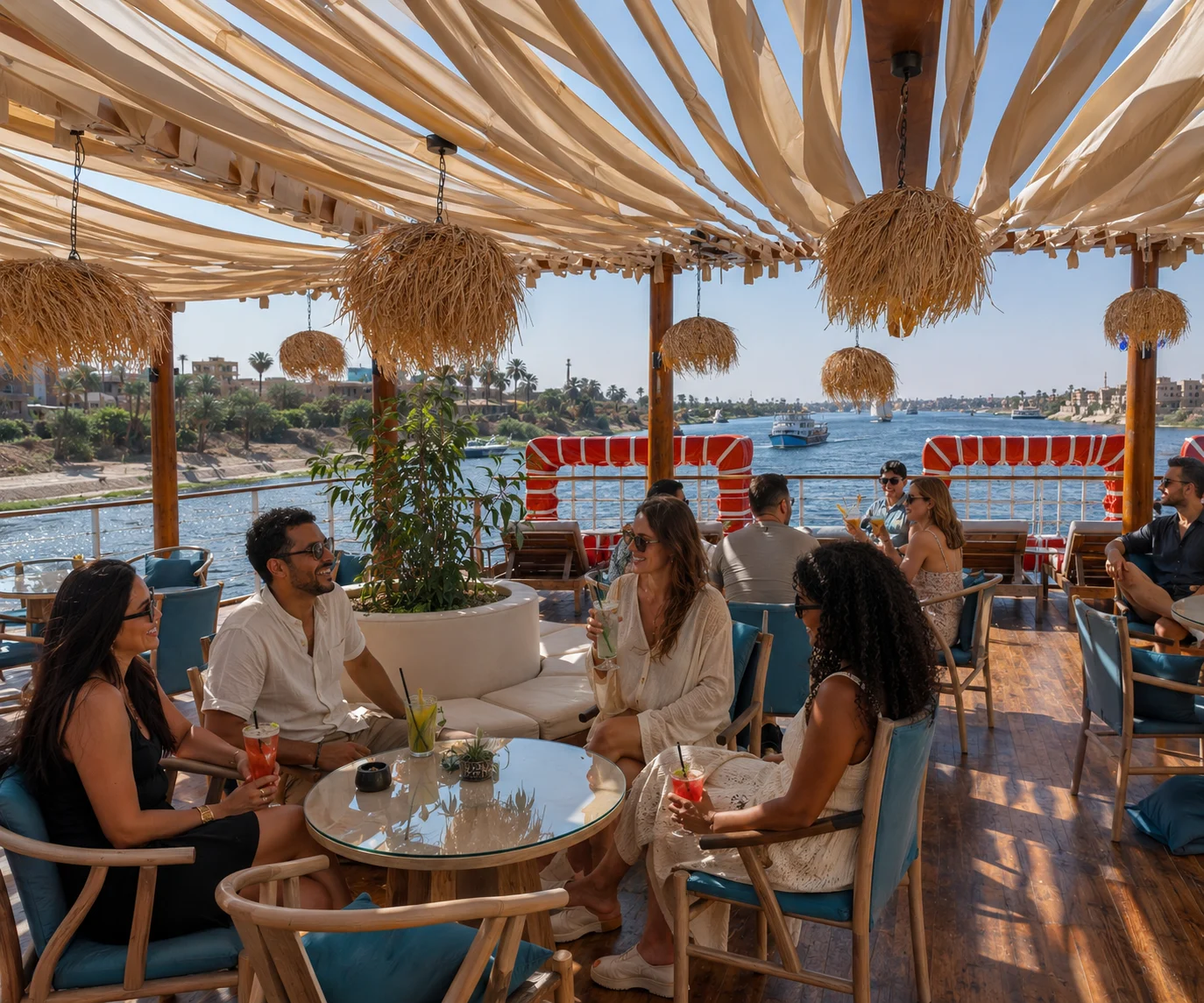 Active wellness overlooking the Nile