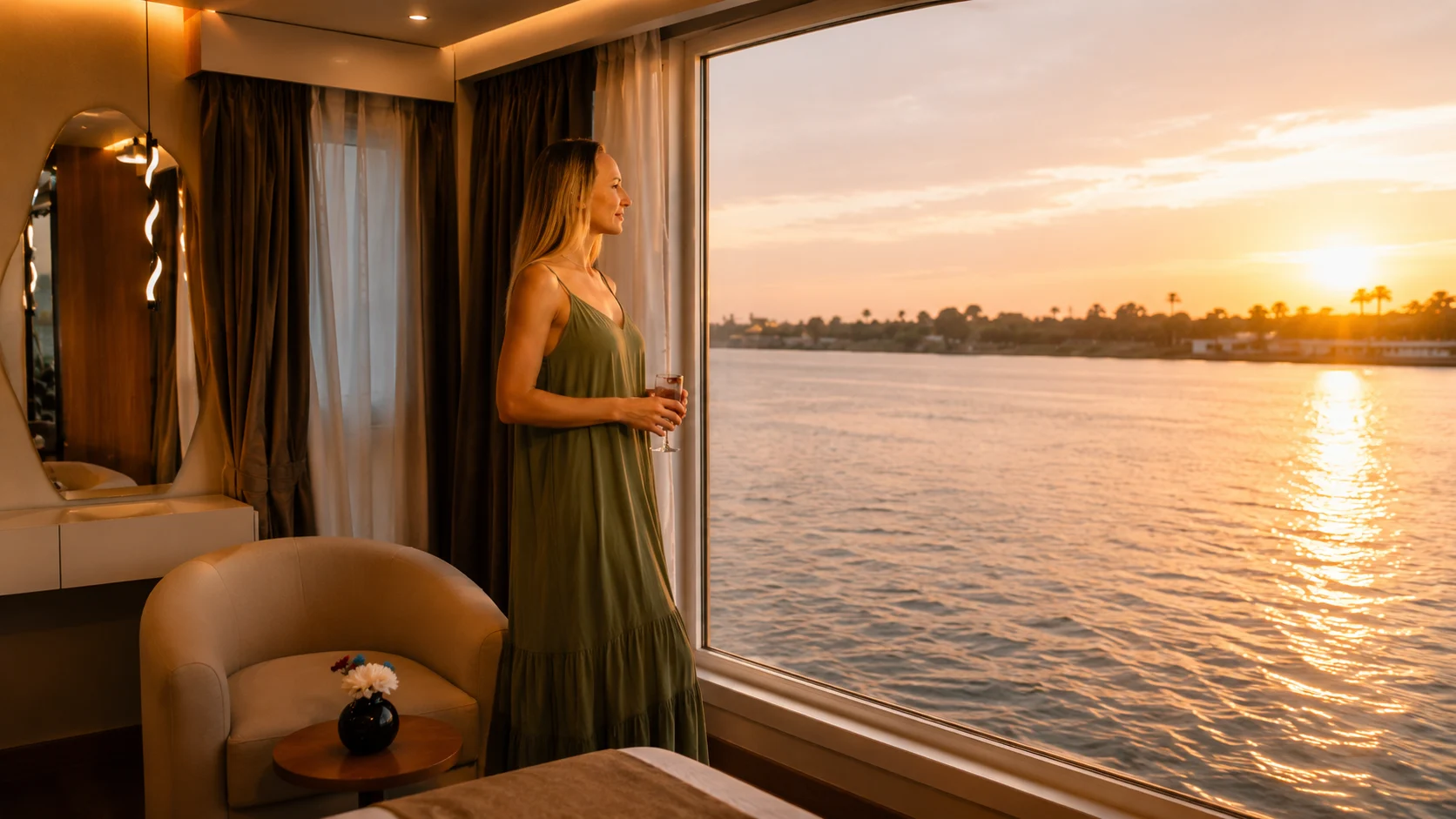 Cabin aboard Hathor